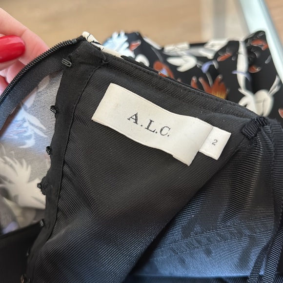 A.L.C. Romy Floral Strapless Dress Size 2 - Picture 5 of 5